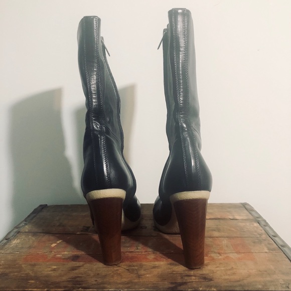 Vintage Jil Sander High Heel Leather Boots - Picture 3 of 6